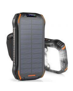 20,000mAh Solar Wireless Powerbank: Charge Anywhere!