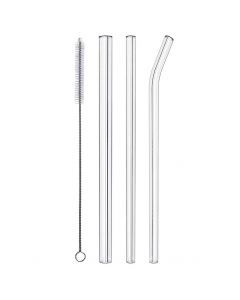 Eco-Friendly Glass Straw - Durable, Stylish, and Reusable